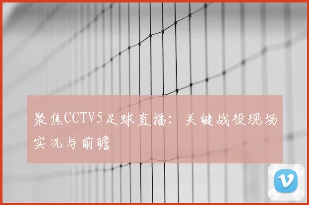 聚焦CCTV5足球直播：关键战役现场实况与前瞻